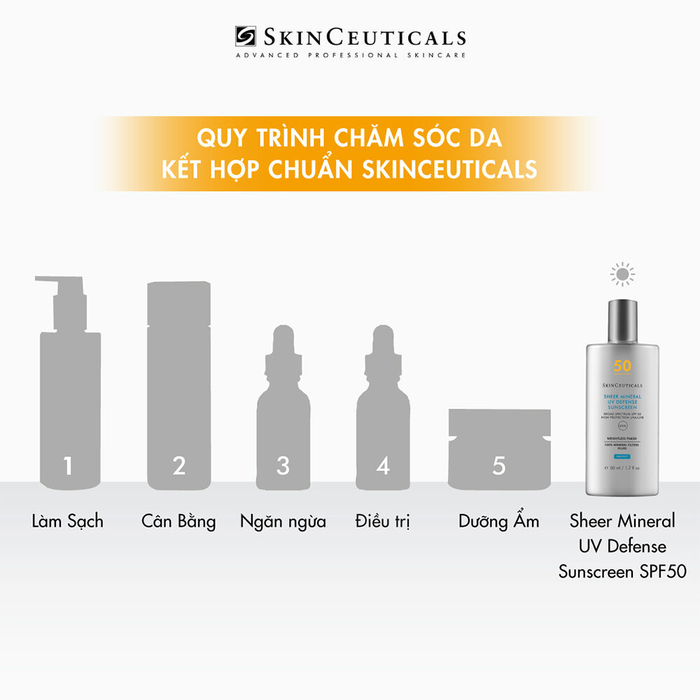 Kem chống nắng mỏng nhẹ Sheer Physical UV Defense SPF 50 50ML